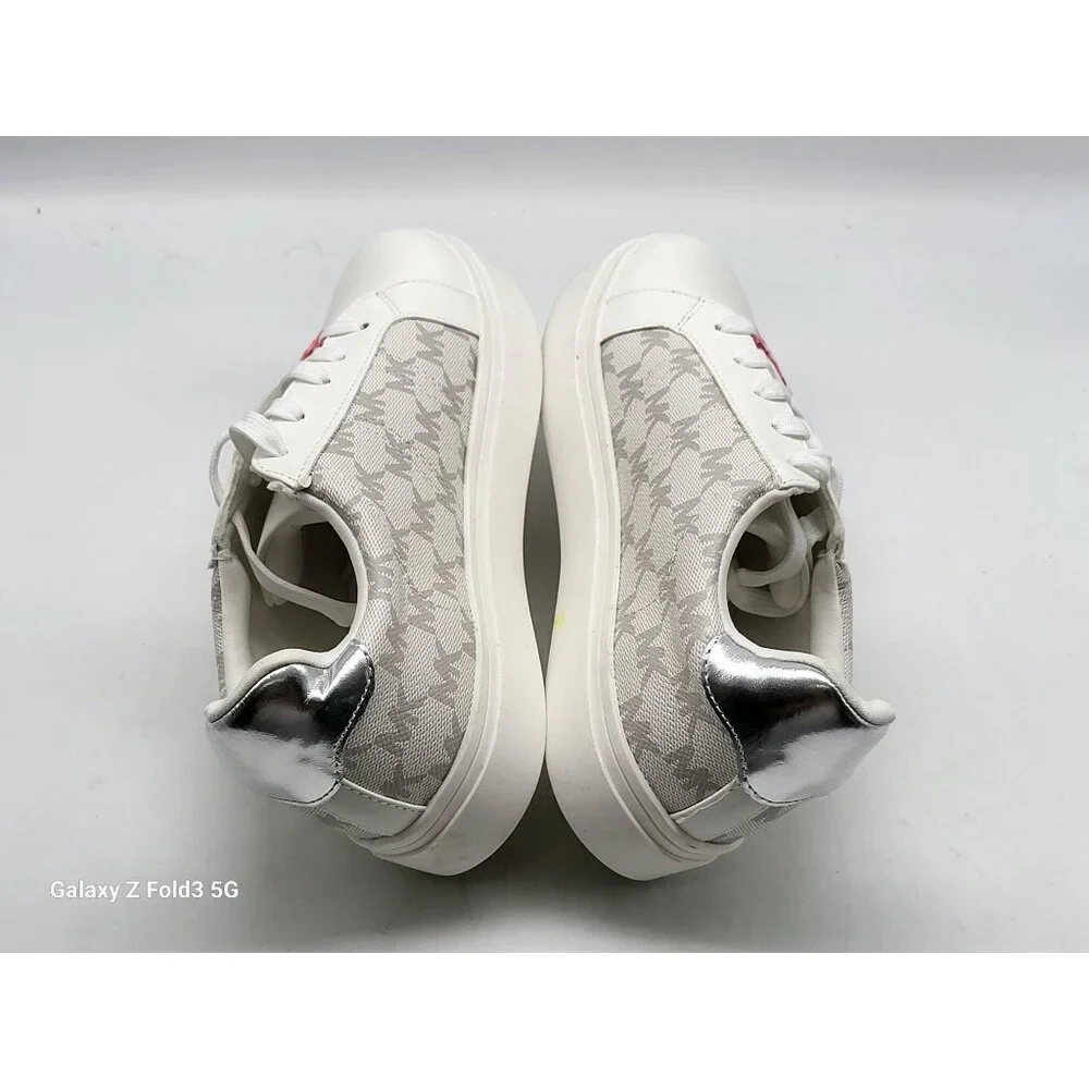 Michael‎ Kors Poppy Embellished Logo Stripe  Womens Sneakers Shoes Size 5 - Picture 5 of 9